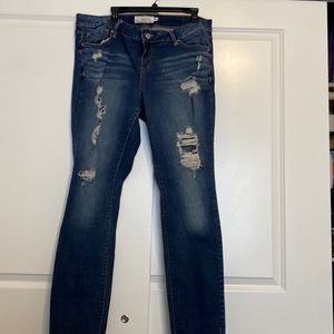 Torrid size 18 skinny jeans distressed